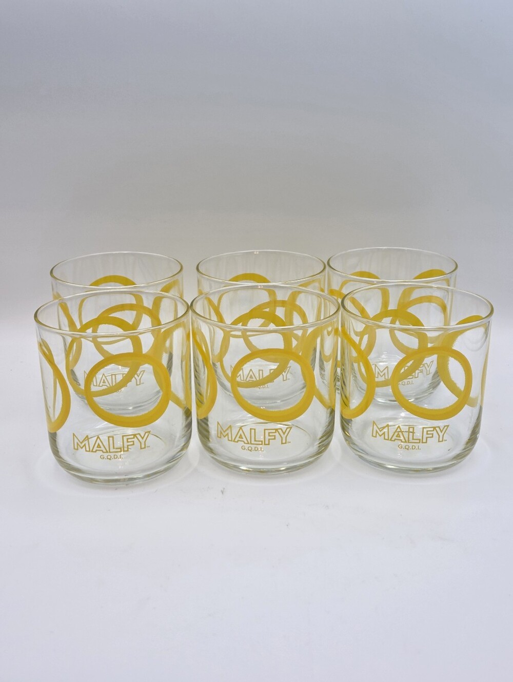 Malaysia G.Q.D.I Italian Lemon Gin Rocks Glasses